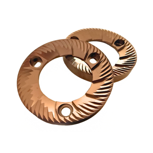 Red Titanium 64mm Flat Burrs